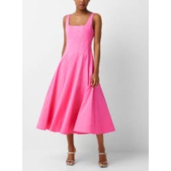 New STAUD Wells Dress Plumeria Pink Sz 0 Retails $395 - Picture 2 of 7